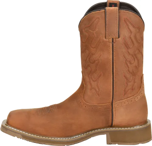 Double H Men's 10 Workflex Wide Square Composite Toe Roper - Tan DH5143