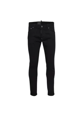 Dsquared2 Skater Black Bull Skinny Man Jeans