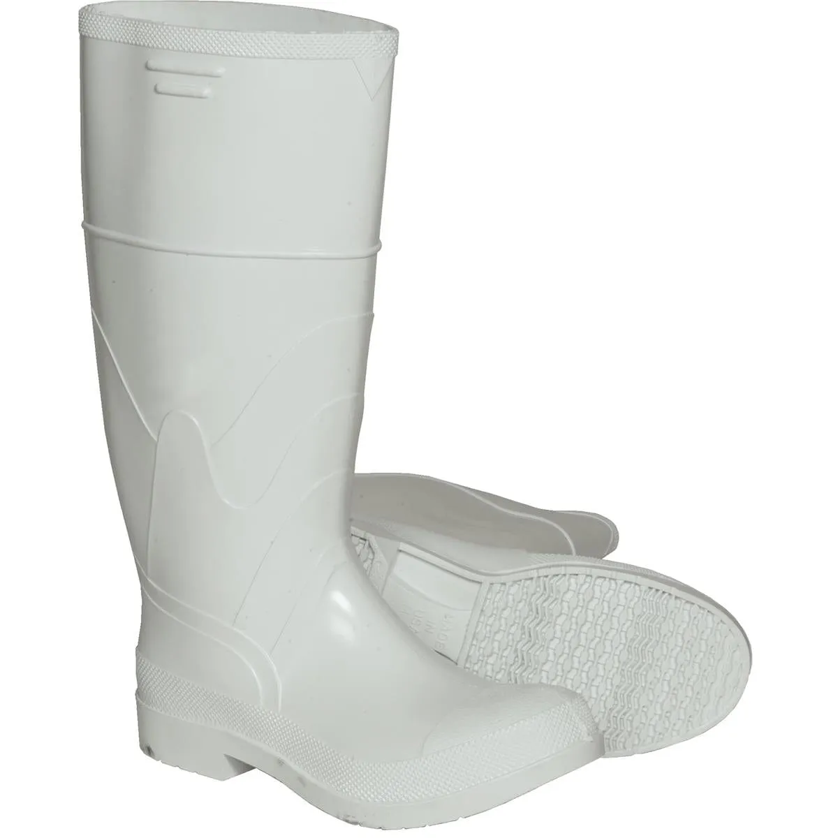 Dunlop White PVC Boots, 16H, Steel Toe