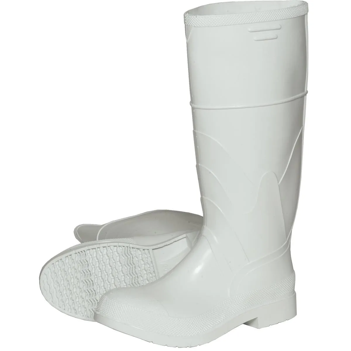 Dunlop White PVC Boots, 16H, Steel Toe