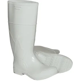 Dunlop White PVC Boots, 16H, Steel Toe