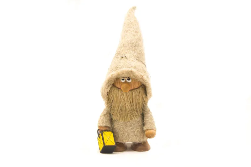 Dwarf in Linen with Lantern Ornament