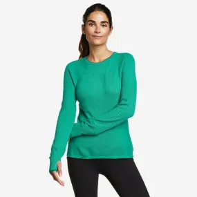 Eddie Bauer Women's Frigid Ridge Crew Sweater - Lt Emerald