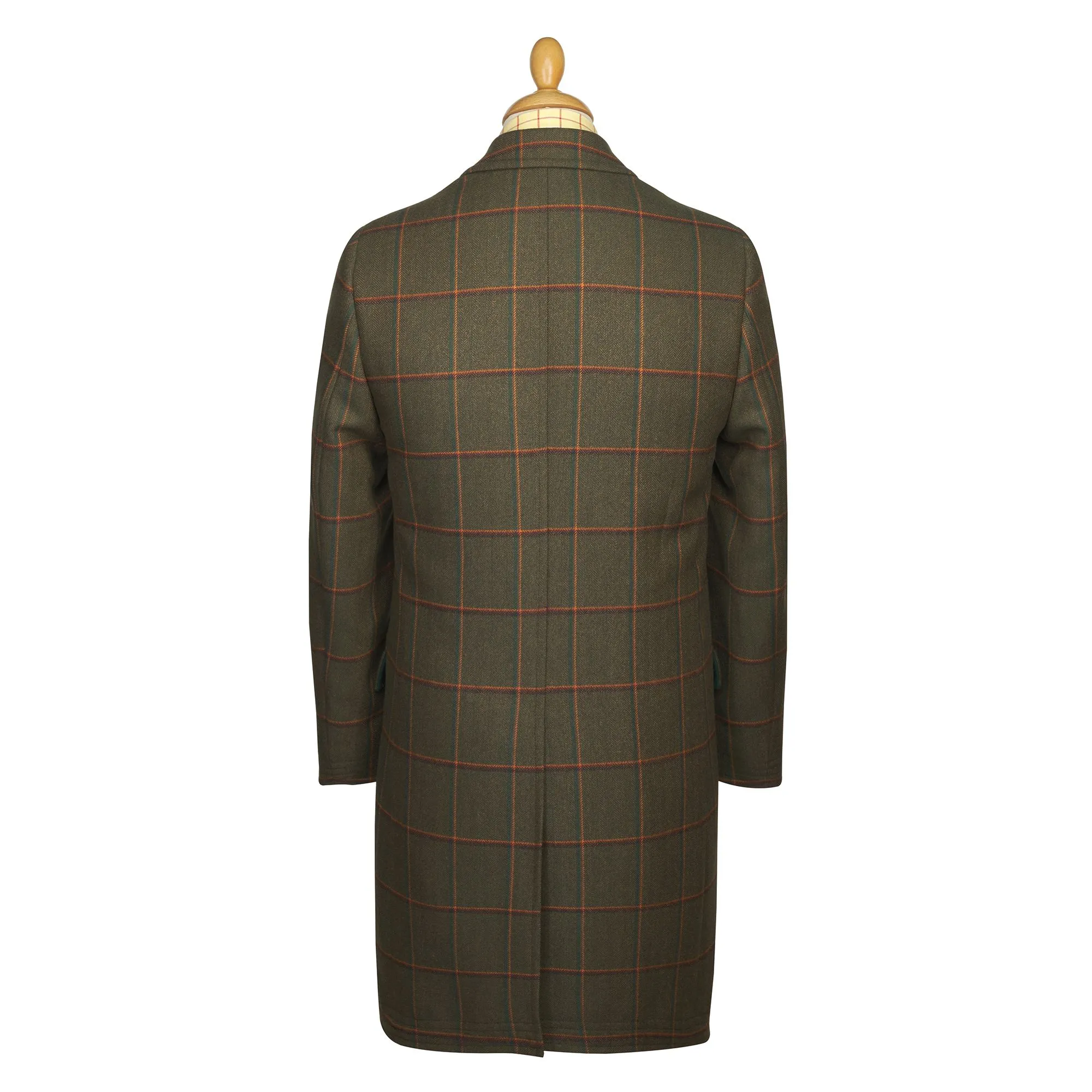 Elgin Check Tweed Overcoat