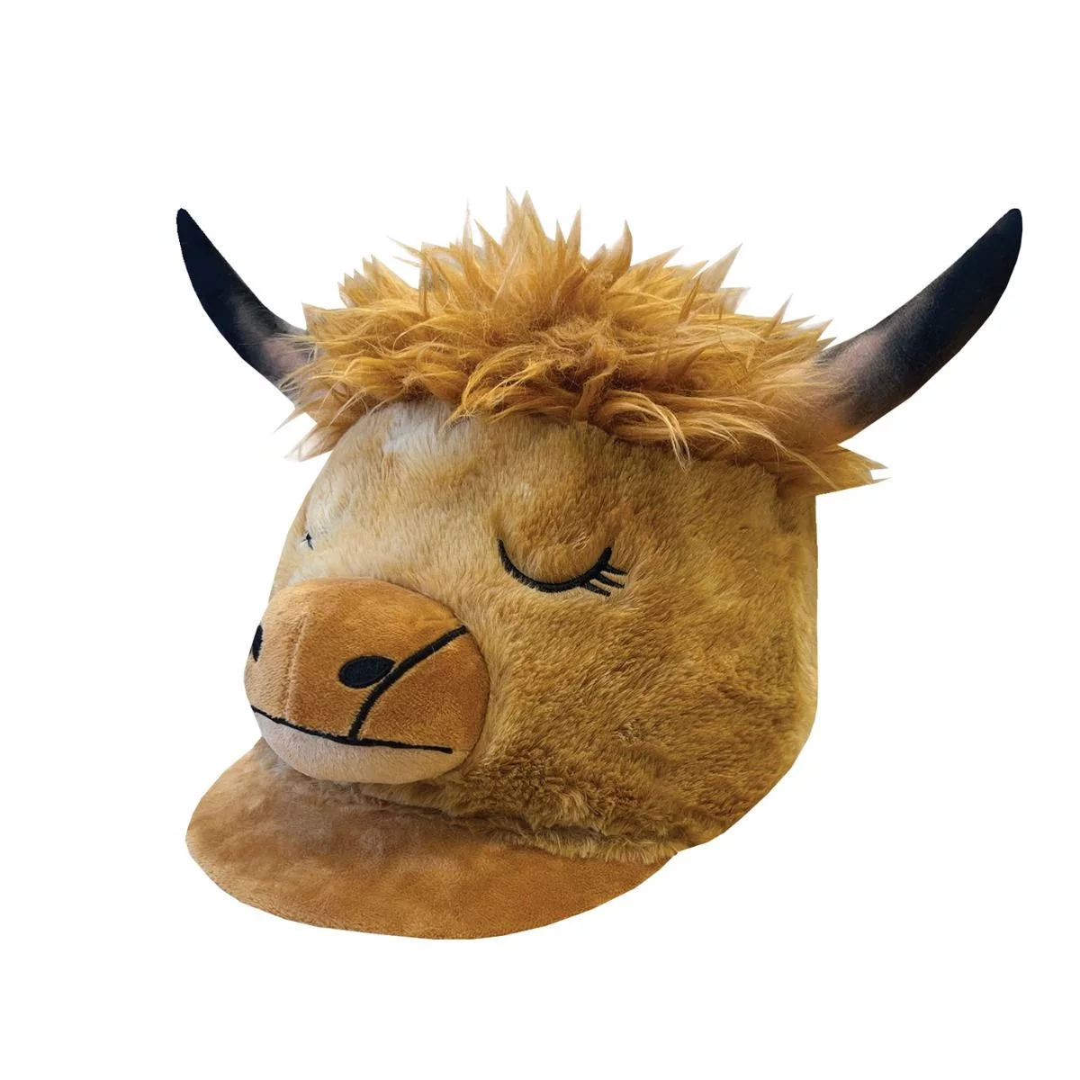 Equetech Heather Highland Cow Hat Silk