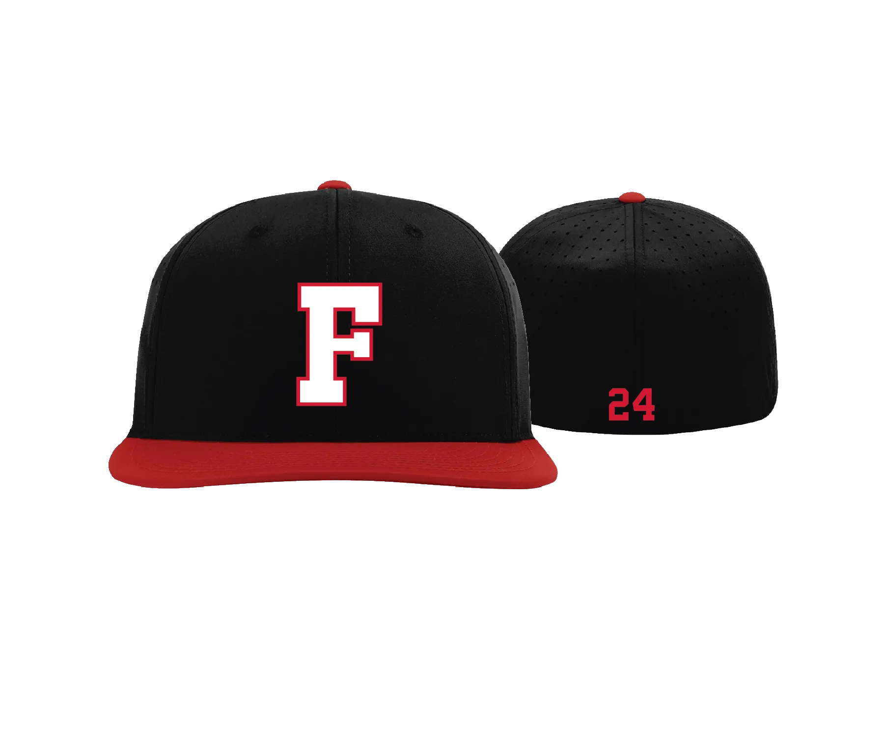 Finksburg Black/Red Fitted Hat