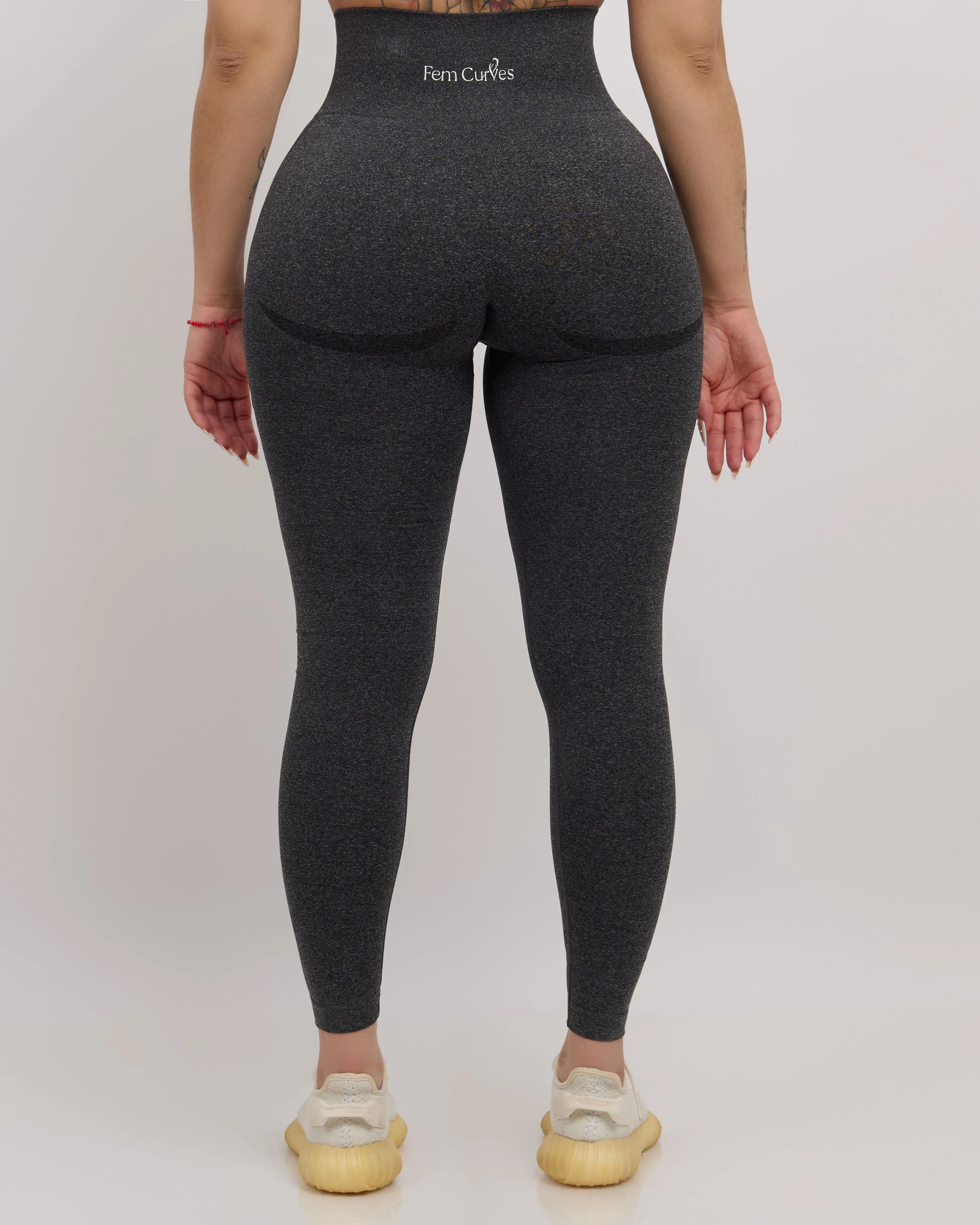 Fiorela Curve Leggings - Black Speckled