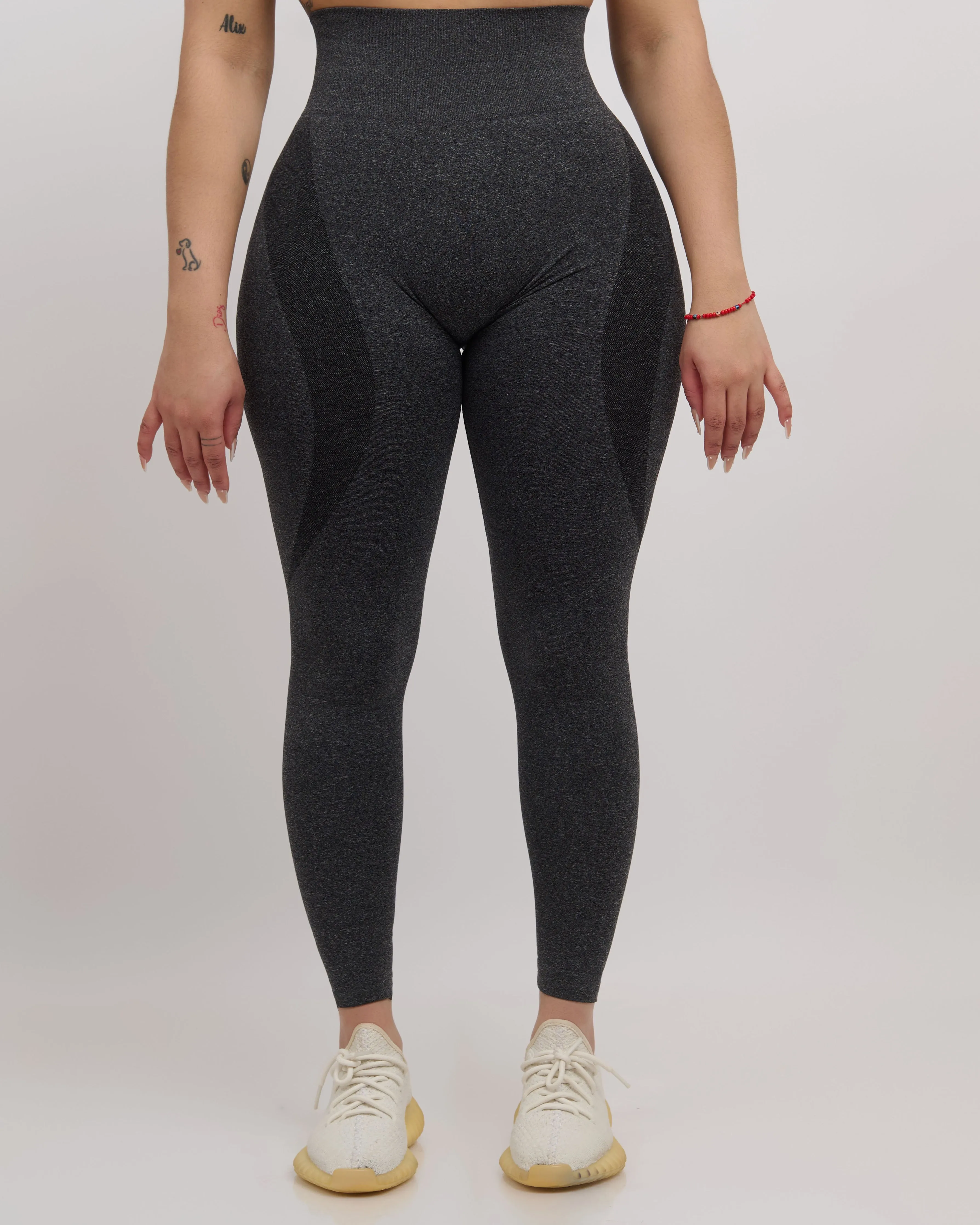 Fiorela Curve Leggings - Black Speckled