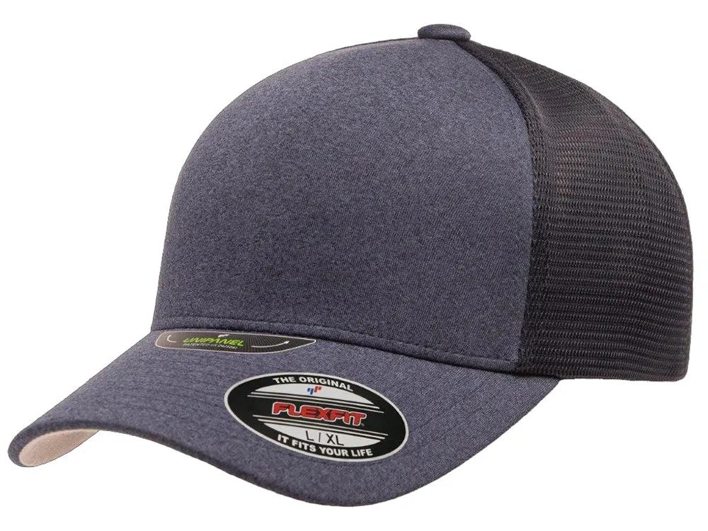 Flexfit Unipanel Heather Flex Hat - Navy