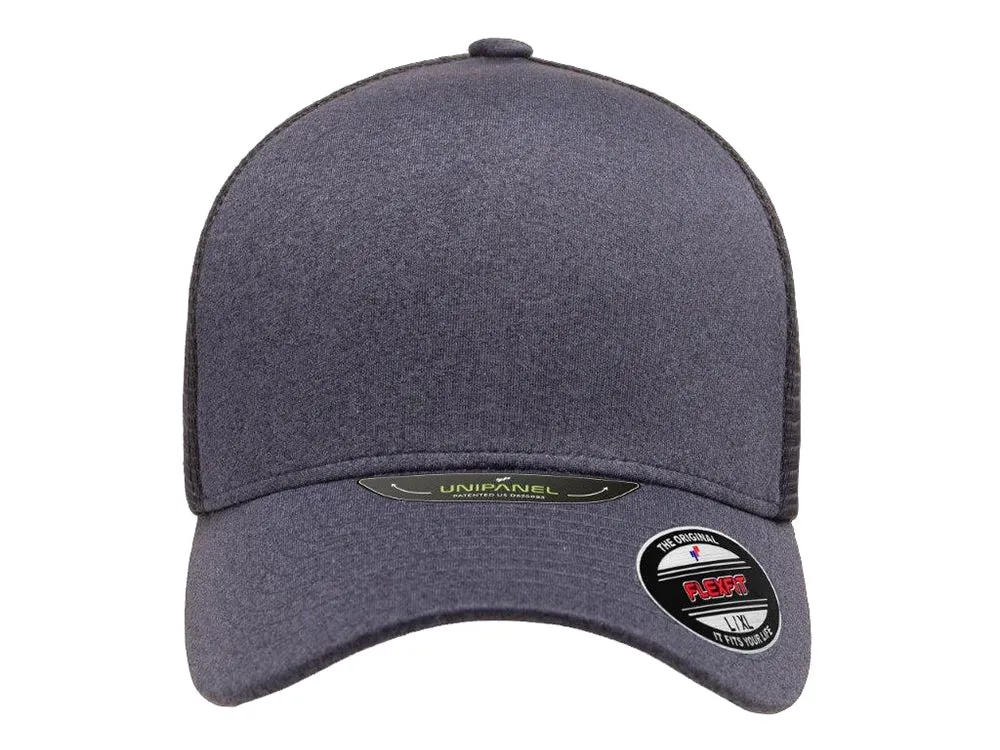 Flexfit Unipanel Heather Flex Hat - Navy