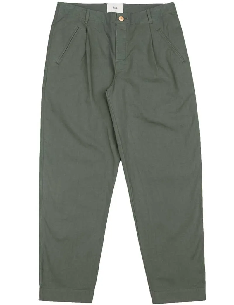 Folk Assembly Pant Dark Olive Ripstop