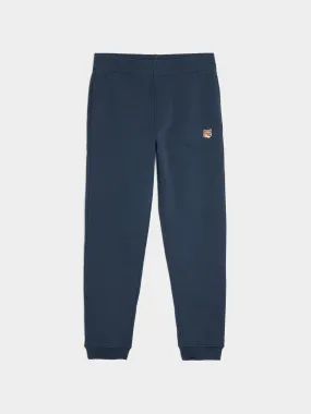 Fox Head Patch Regular Jog Pants, Ink Blue