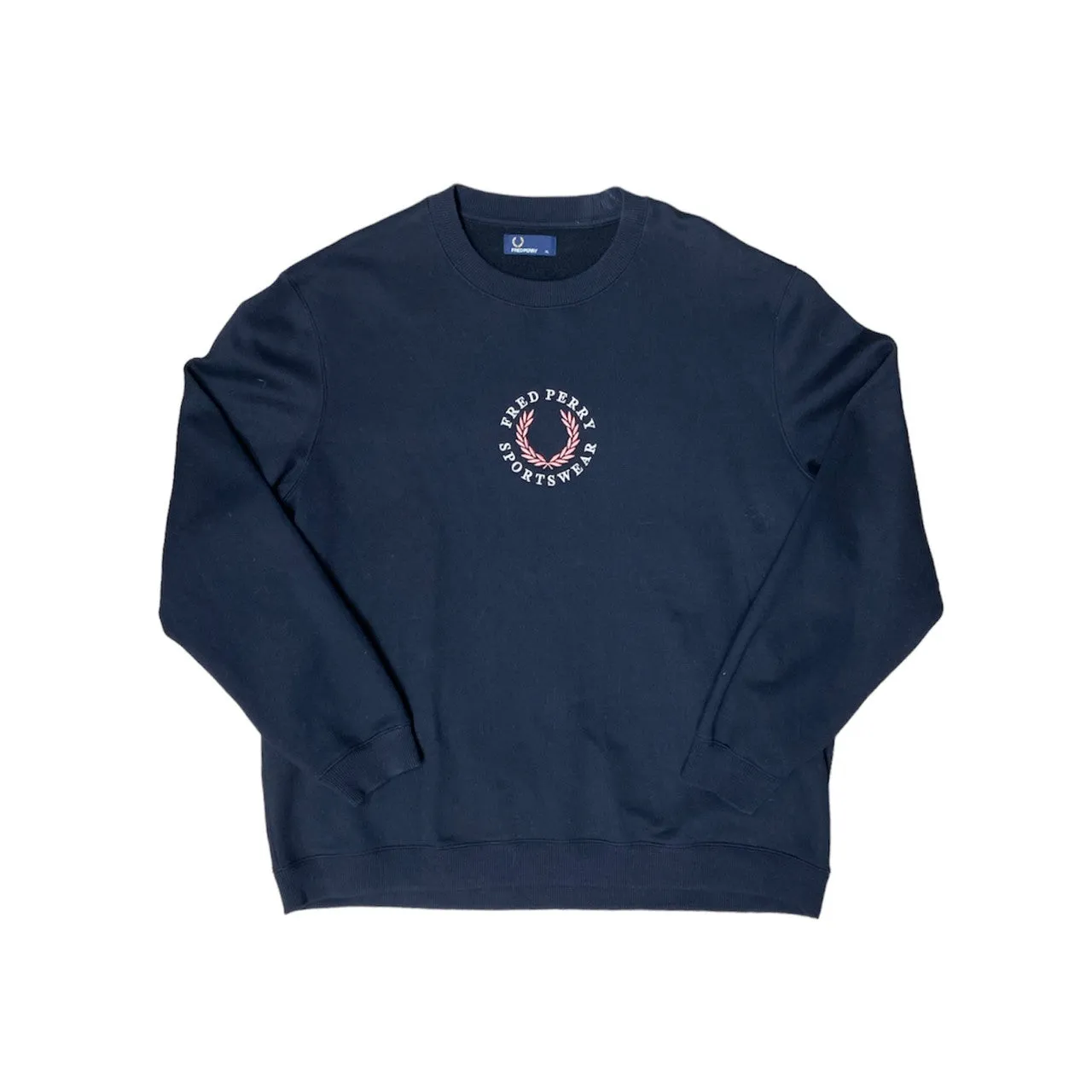 Fred Perry Laurel Wreath Logo Crewneck Sweater