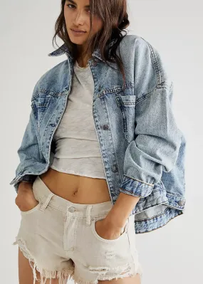 FREE PEOPLE- Opal Swing Denim Jacket