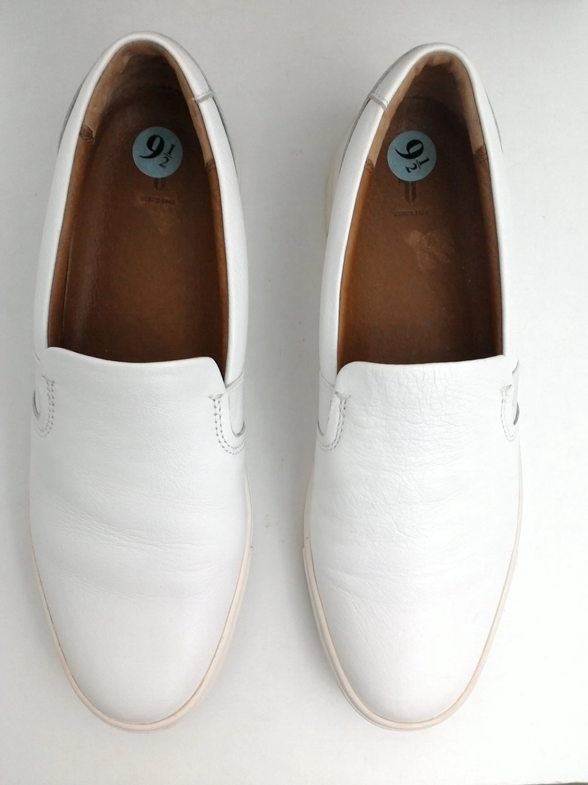 Frye Women's Ivy Slip On Sneaker White Leather Size 9.5 M