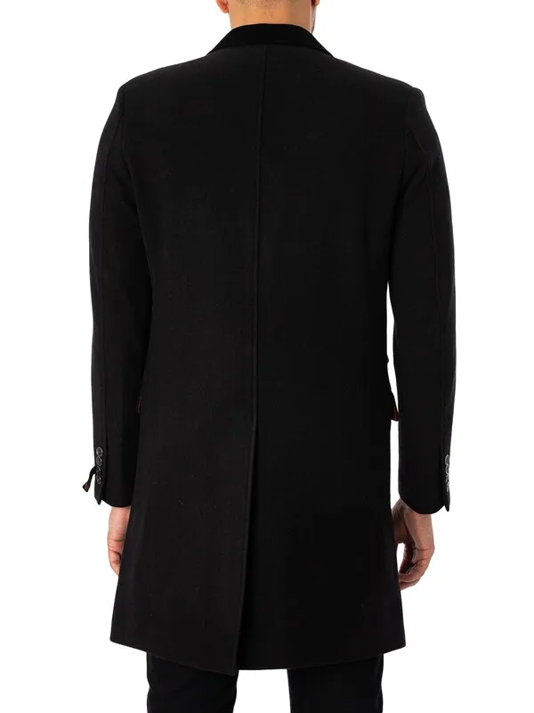 Gabicci Winston Overcoat - Black