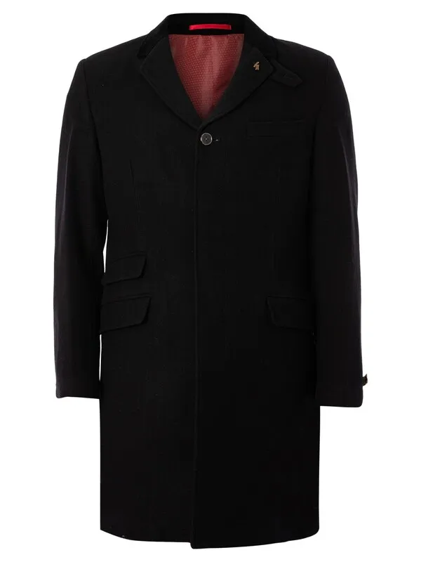 Gabicci Winston Overcoat - Black