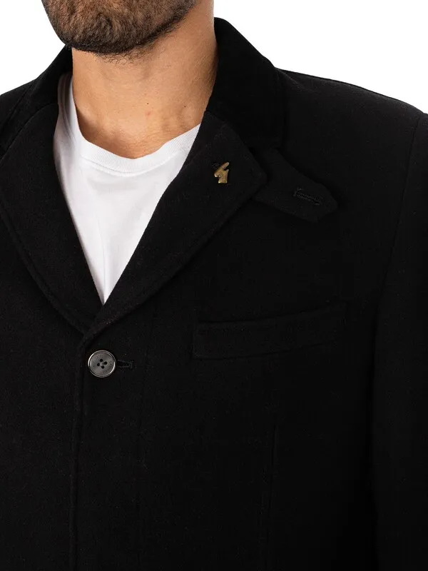 Gabicci Winston Overcoat - Black