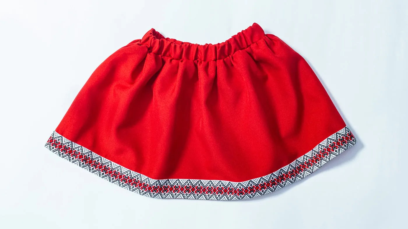 Girl Skirt-Red