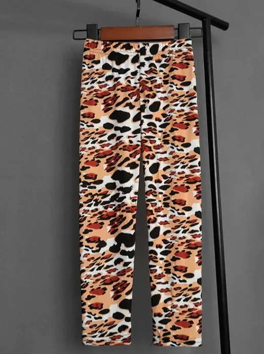 Girls Roaring Leopard Leggings