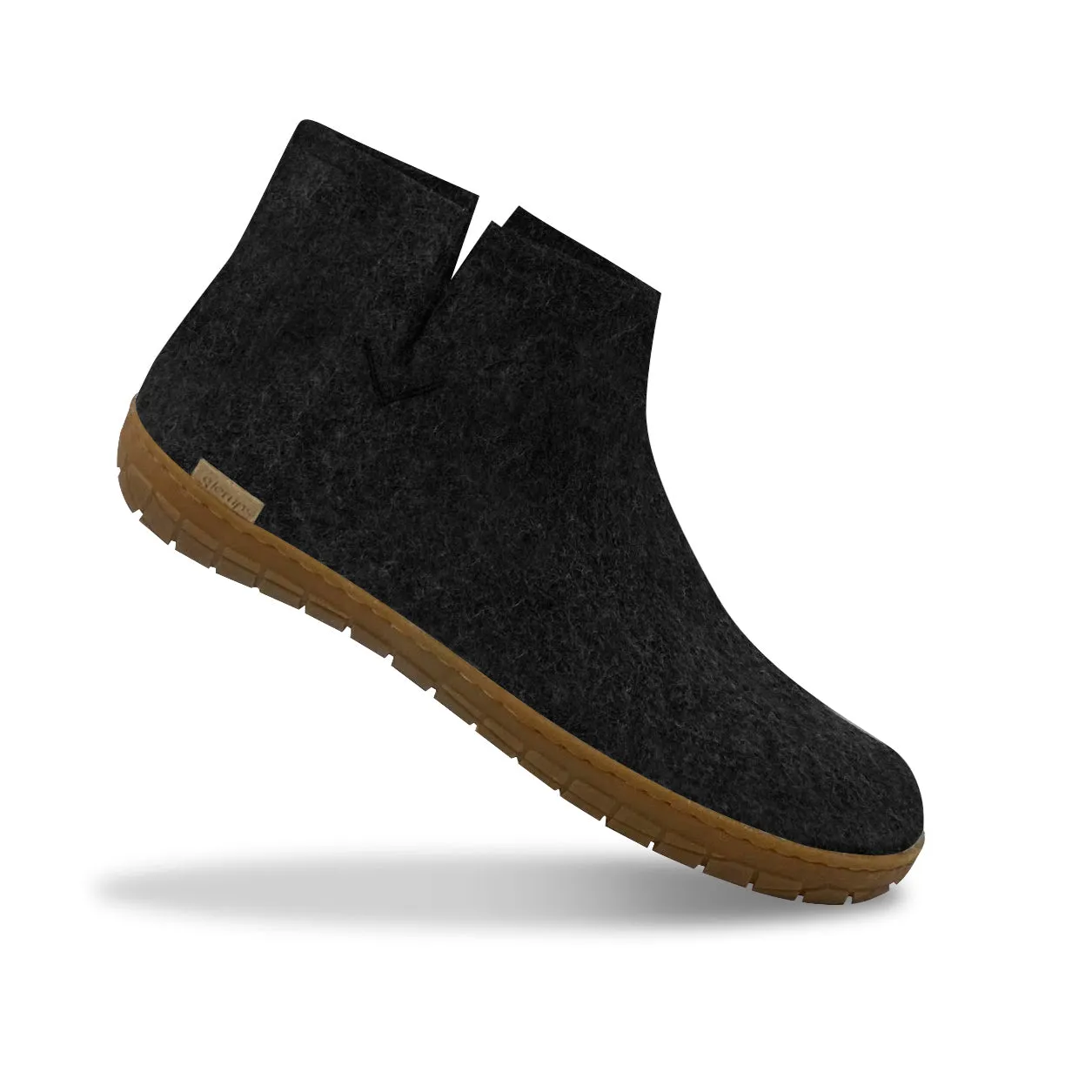 Glerups The Boot With Natural Honey Rubber Sole in Charcoal