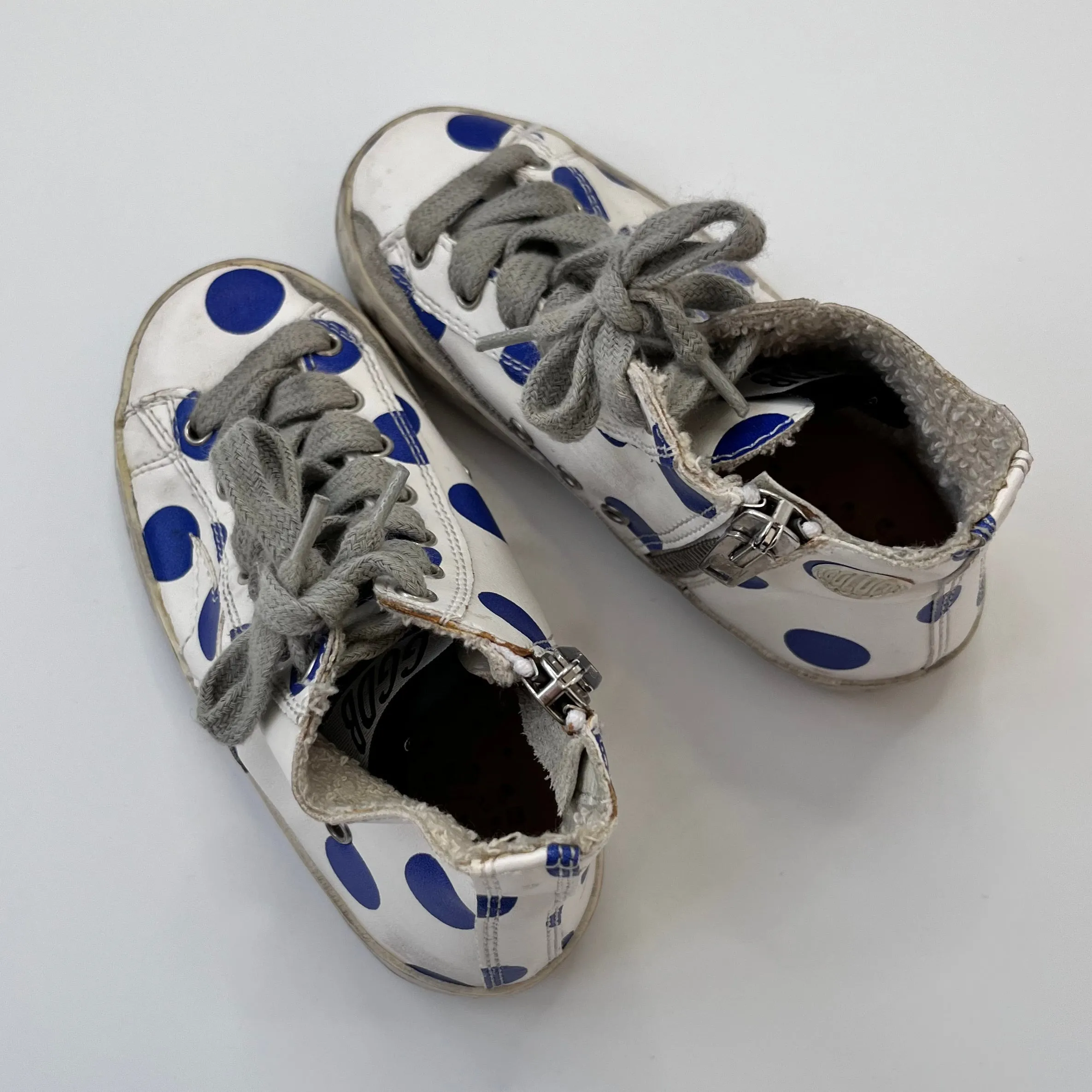 Golden Goose Polka Dot High Top Sneakers: Size EU 25