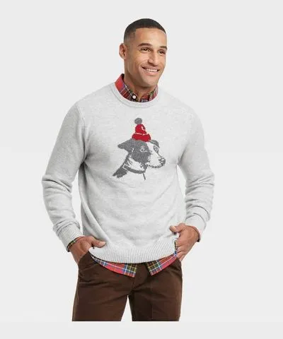 Goodfellow & Co Men's Holiday Crewneck Pullover Sweater