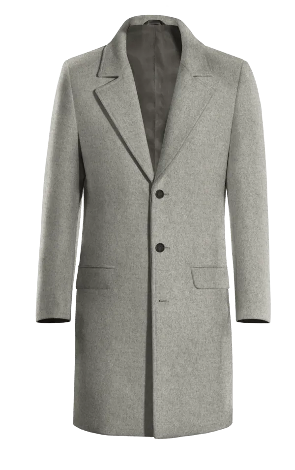 Grey Long Overcoat