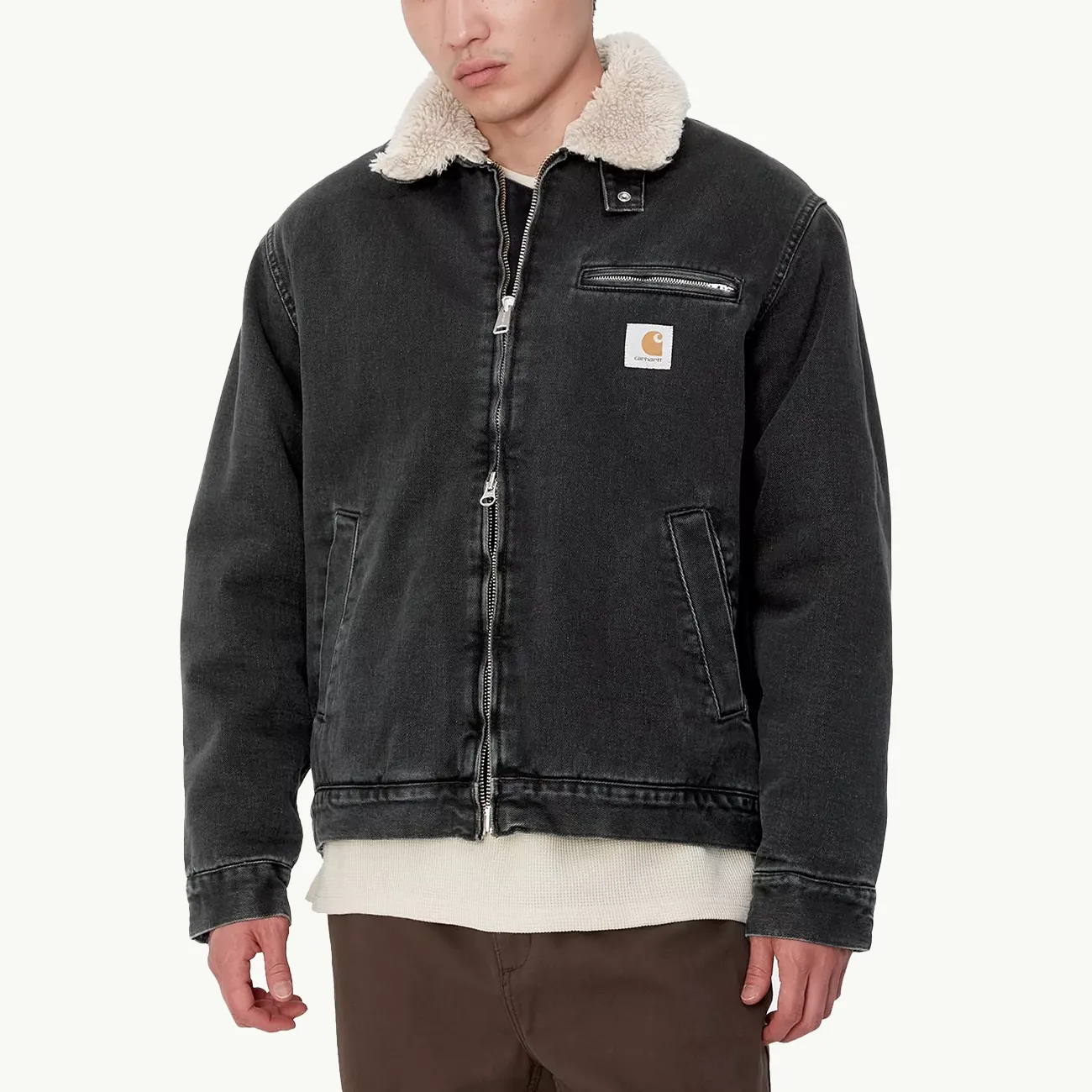 Herald Jacket - Black/Wall Stone Wash