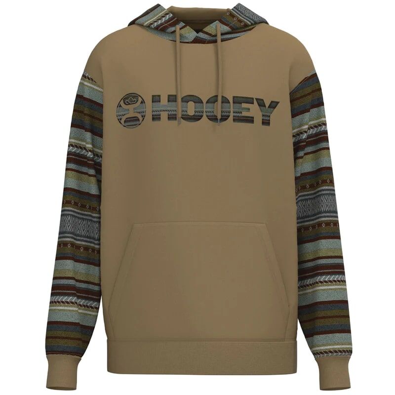 Hooey Men's Lock-Up Aztec Hoody in Brown