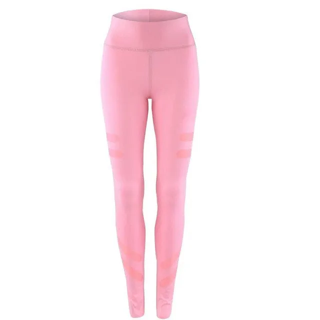 Hot Selling Leggings Women High Waist Fitness Leggings Solid Stretch Pants Cropped Trousers pantalones mujer #53 GS