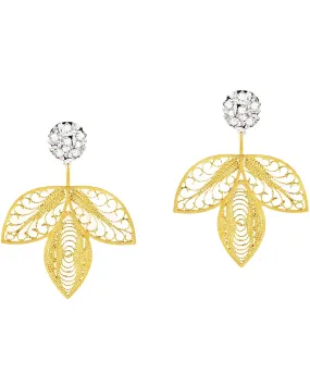 House of Filigree Small Feather Earrings