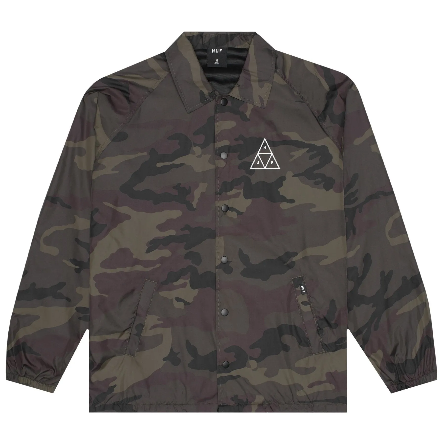 HUF TRIPLE TRIANGLE COACHES JACKET // WOODLAND