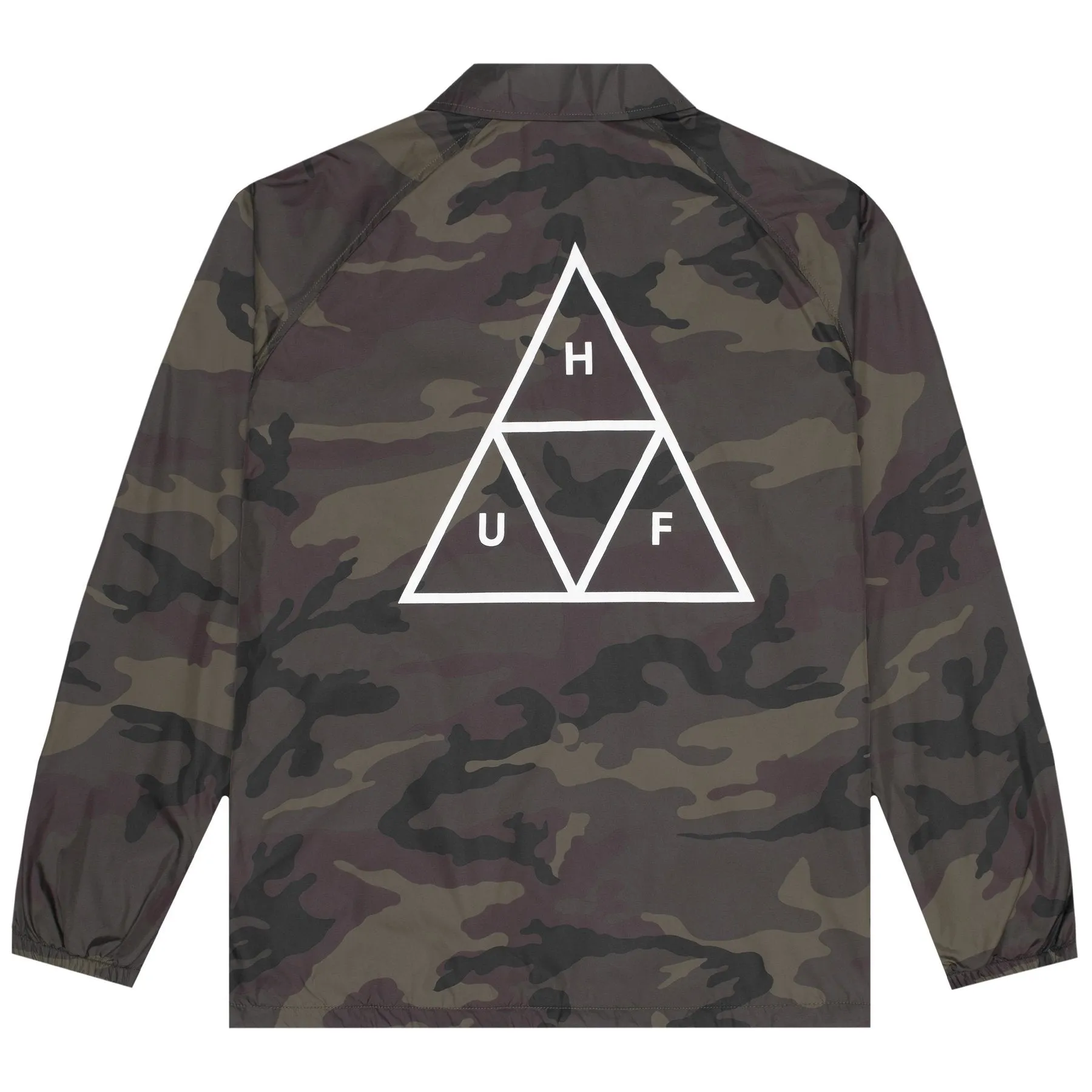 HUF TRIPLE TRIANGLE COACHES JACKET // WOODLAND