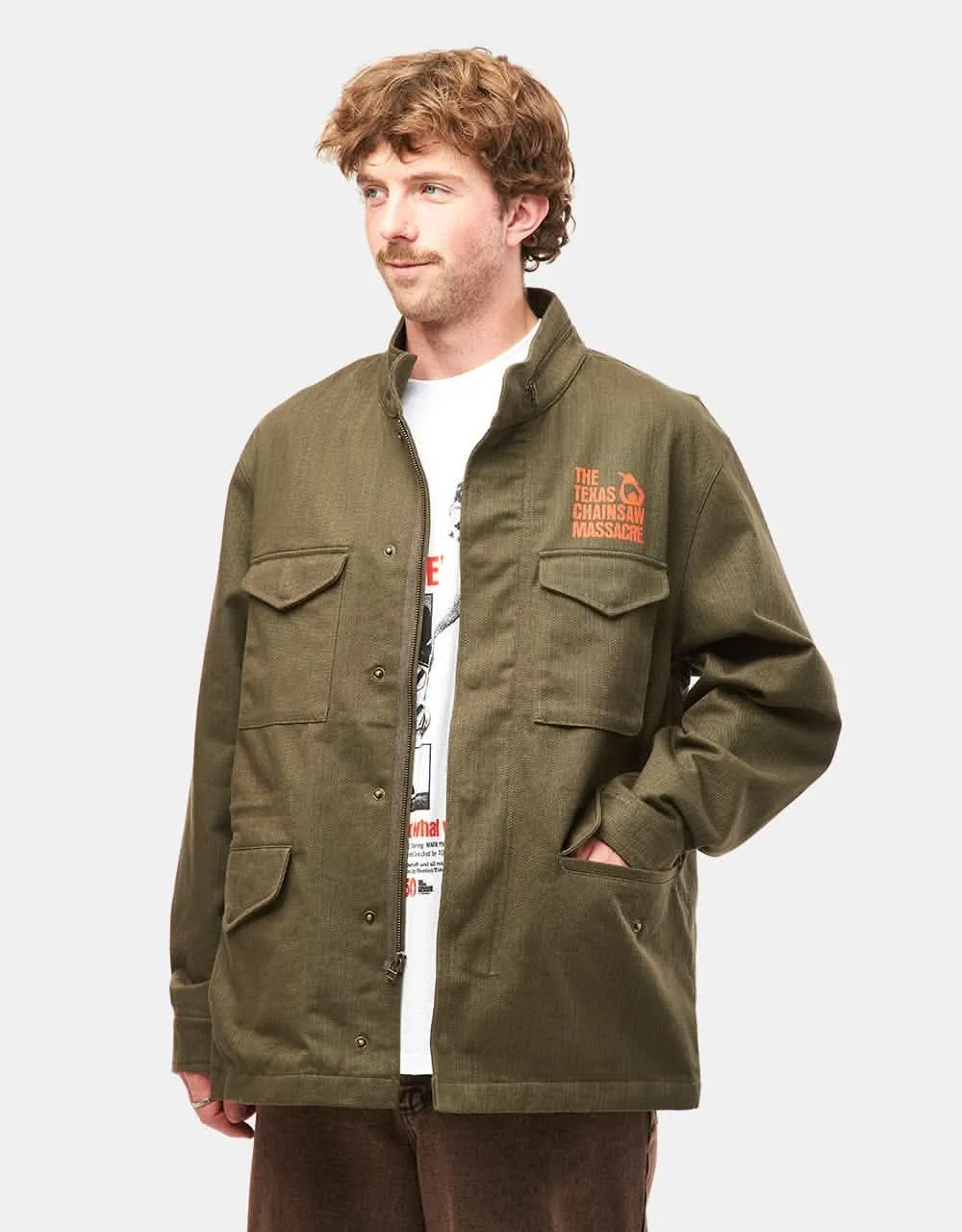 HUF x Texas Chainsaw Massacre M64 Military Jacket - Green