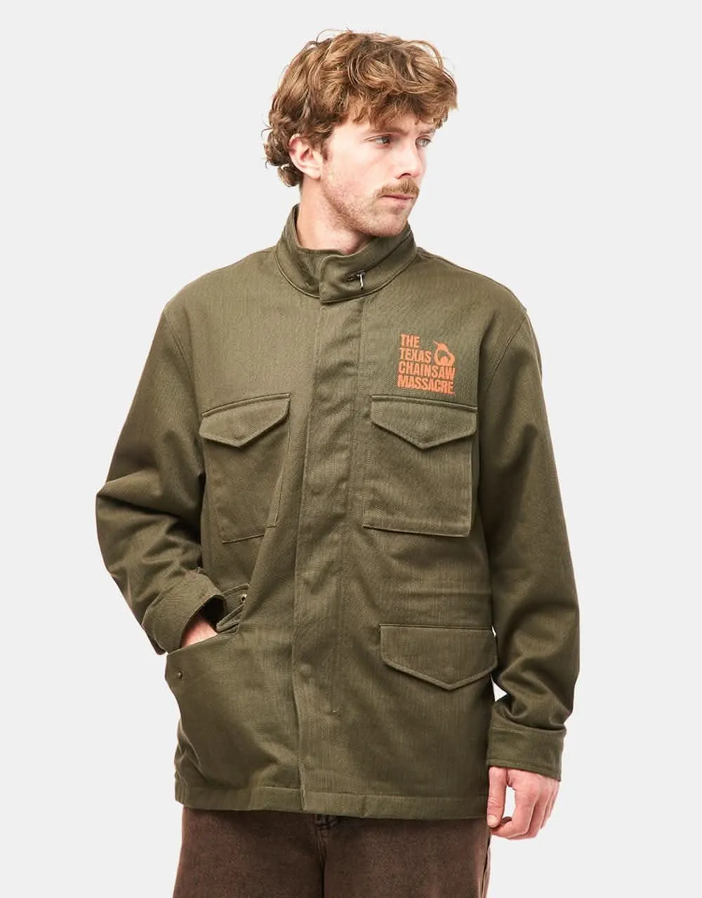 HUF x Texas Chainsaw Massacre M64 Military Jacket - Green