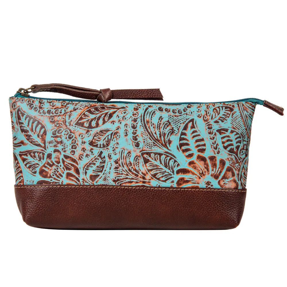 Jacksborrow Leather Hairon Bag In Cactus Bloom