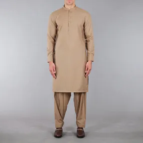 Khaki Shalwar Qameez