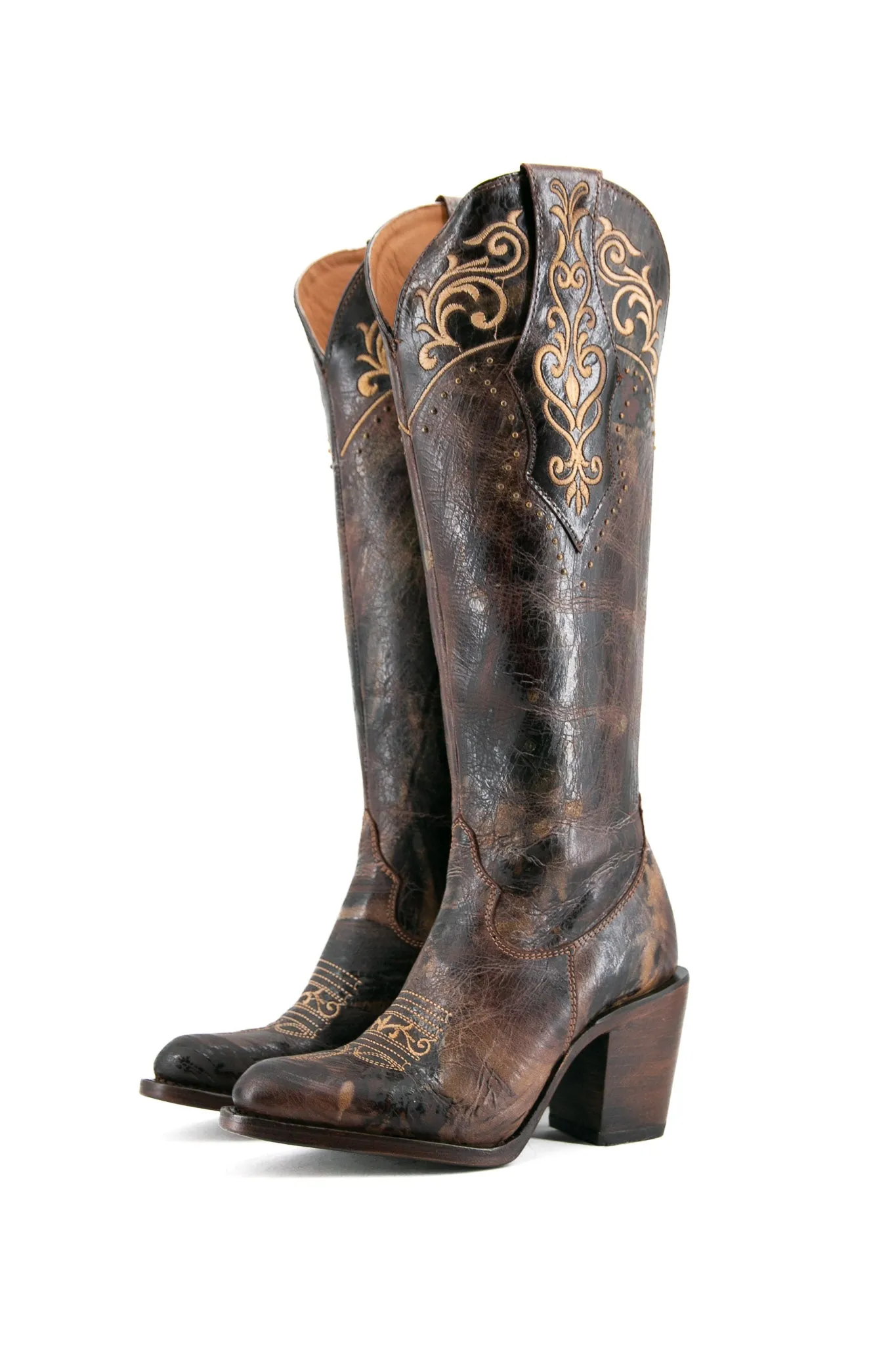 Kinsley Tall Round Toe Cowgirl Boot