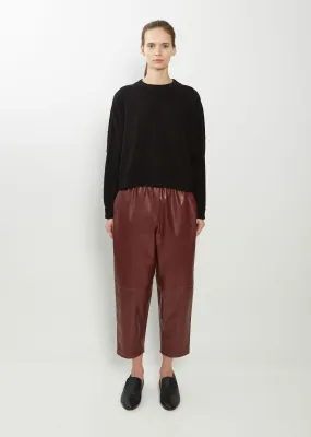 Leather Carrot Pants