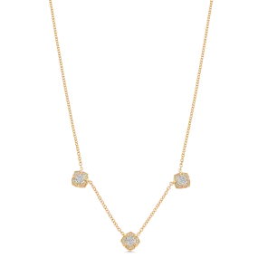 Leela Three Diamond Drop Necklace