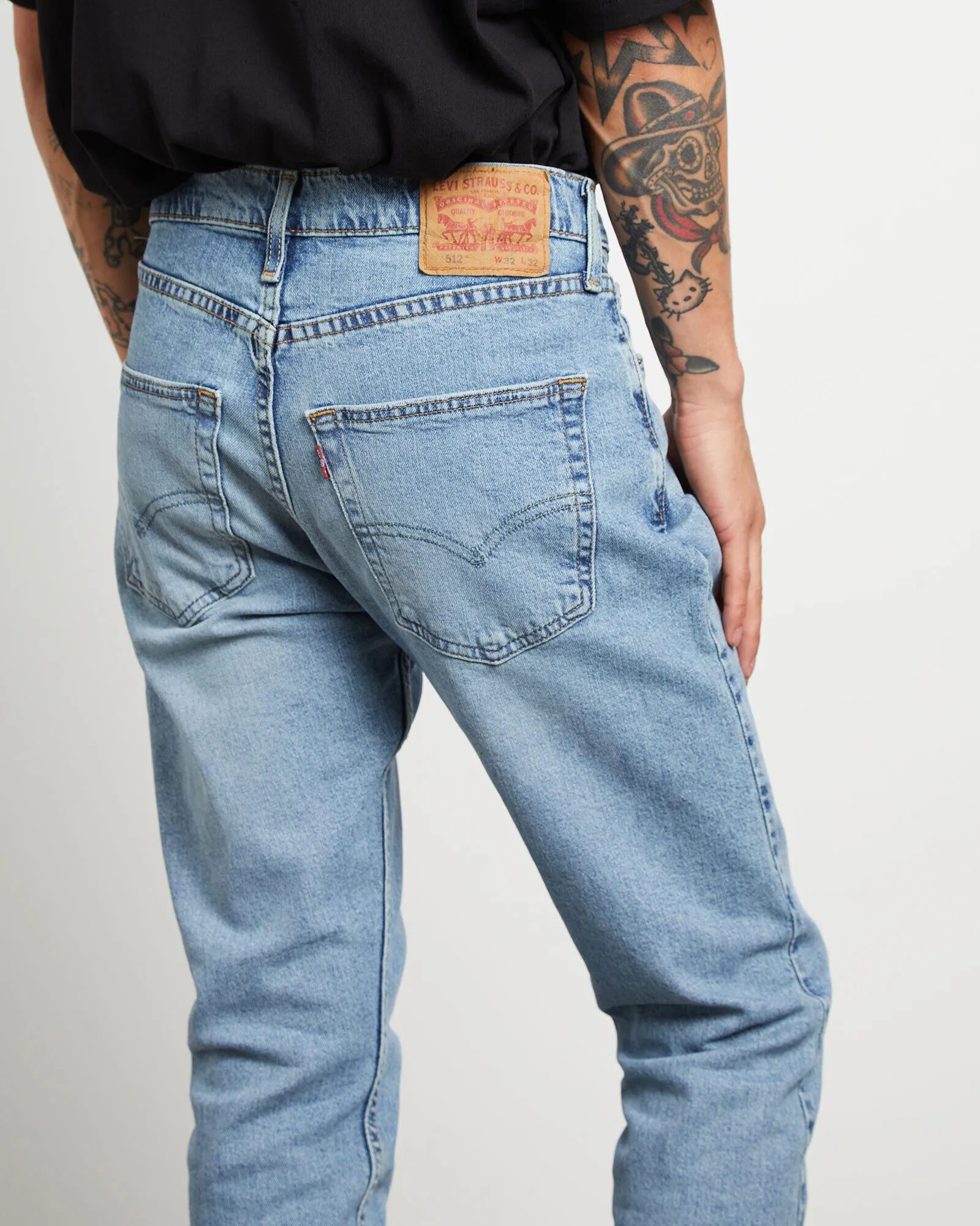 Levis 512 Slim Taper Denim Jeans in Nightshine Blue