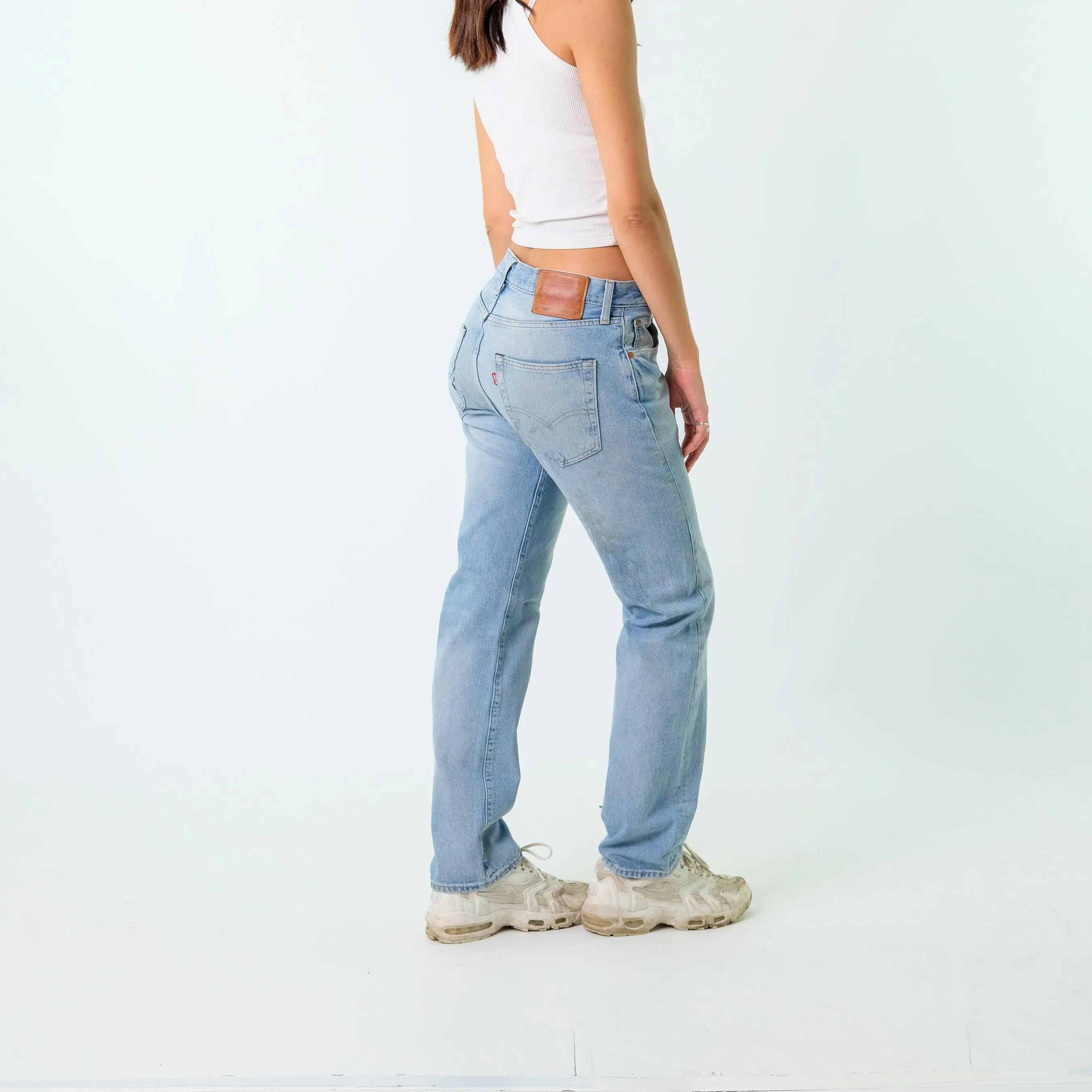 Light Blue y2ks Levi's Denim Jeans Baggy Pants (32x32)