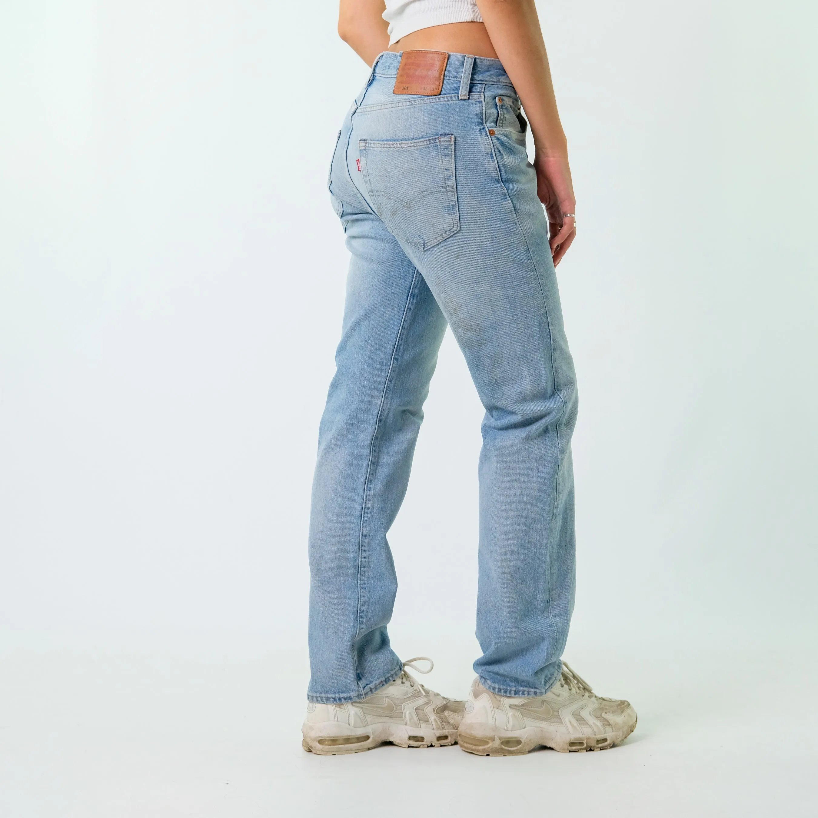 Light Blue y2ks Levi's Denim Jeans Baggy Pants (32x32)