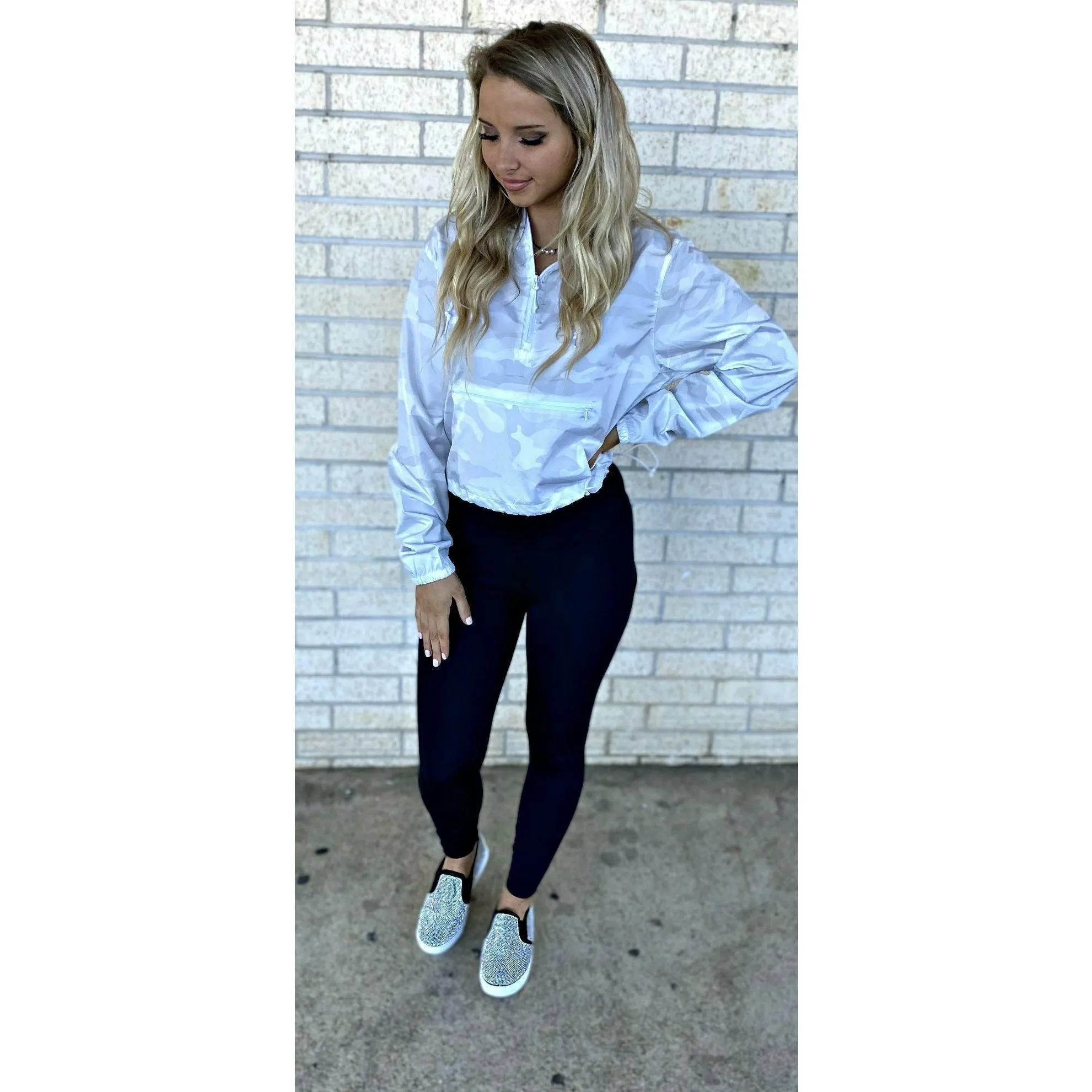 Lightweight Quarter-Zip Pullover Crop Windbreaker (4 colors)