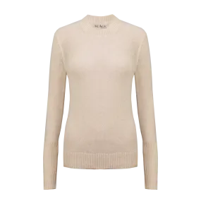 Lightweight Sweater 100% Cashmere  Ivory*