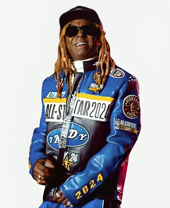 Lil Wayne NBA All-Star 2024 Leather Jacket