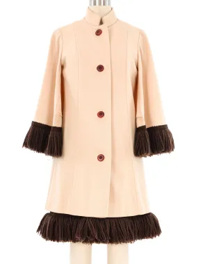 Lilli Ann Yarn Fringe Dress and Coat Ensemble