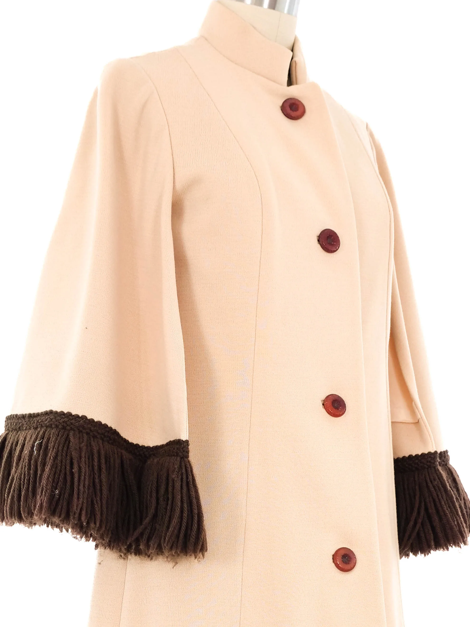 Lilli Ann Yarn Fringe Dress and Coat Ensemble