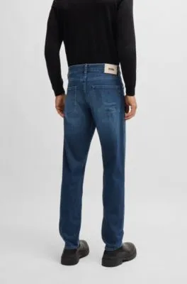 Maine Regular-fit jeans in blue stretch denim